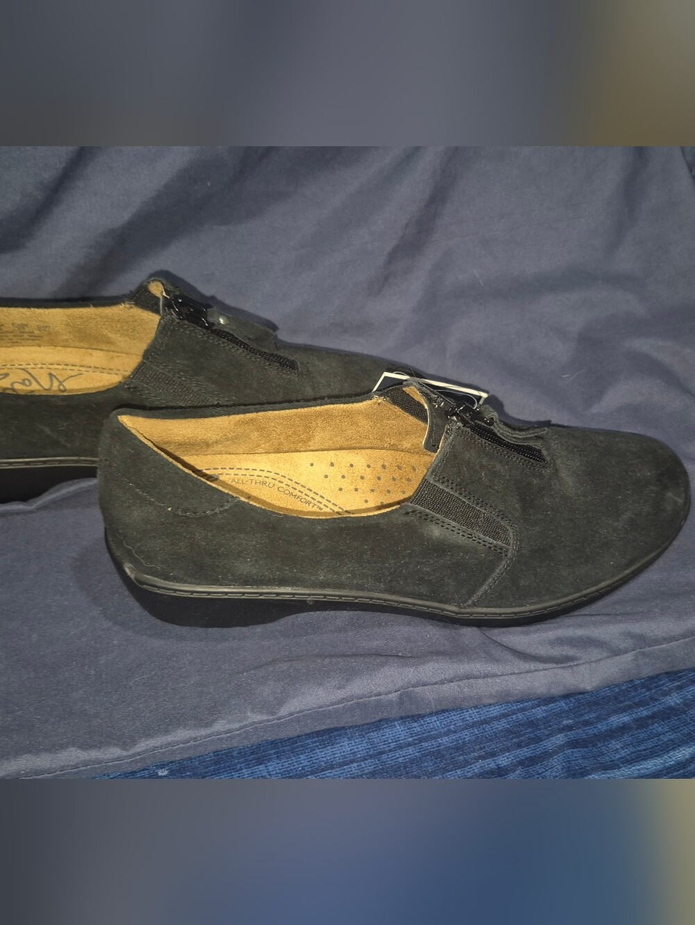 Womens Natural Soul Black Shoes Size 7M